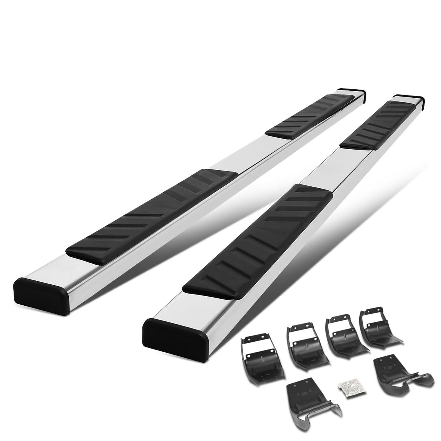 2015-2020 Ford F-150 F-250 F-350 Crew Cab 5" Nerf Bars Chrome/Black