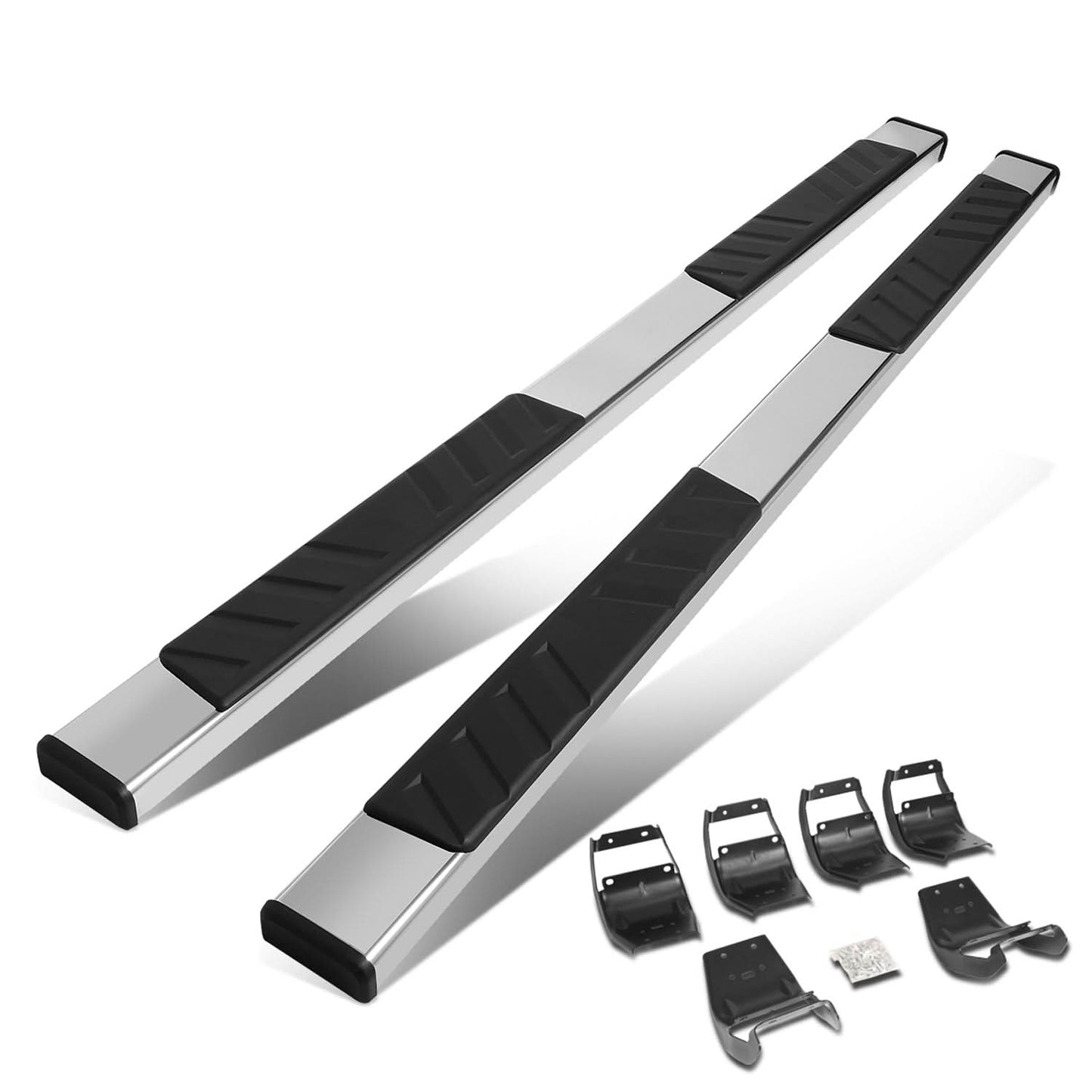 2015-2020 Ford F-150 F-250 F-350 Crew Cab 5" Nerf Bars Chrome/Black