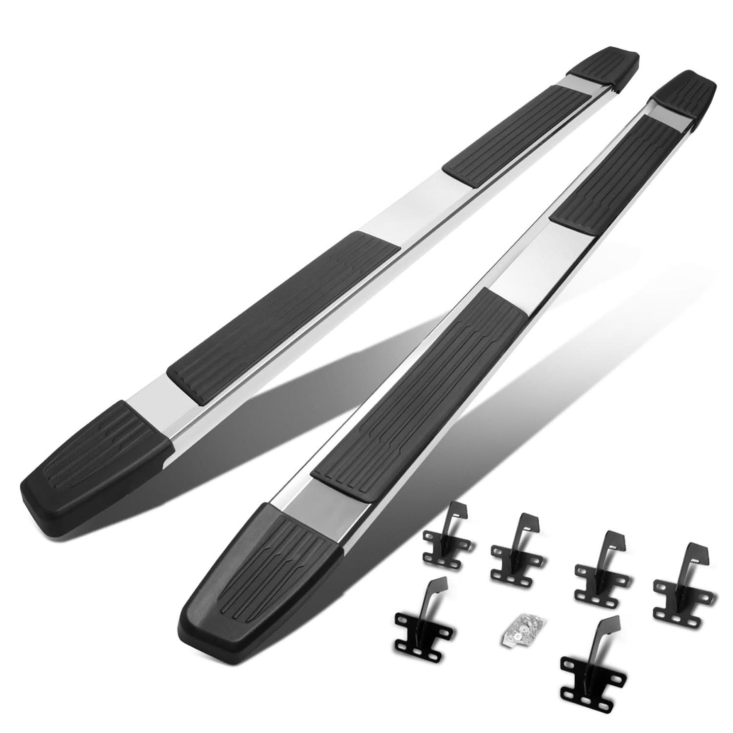 19-20 Dodge Ram 1500 Crew Cab 5.25" Nerf Bar Step Bar Chrome/Black