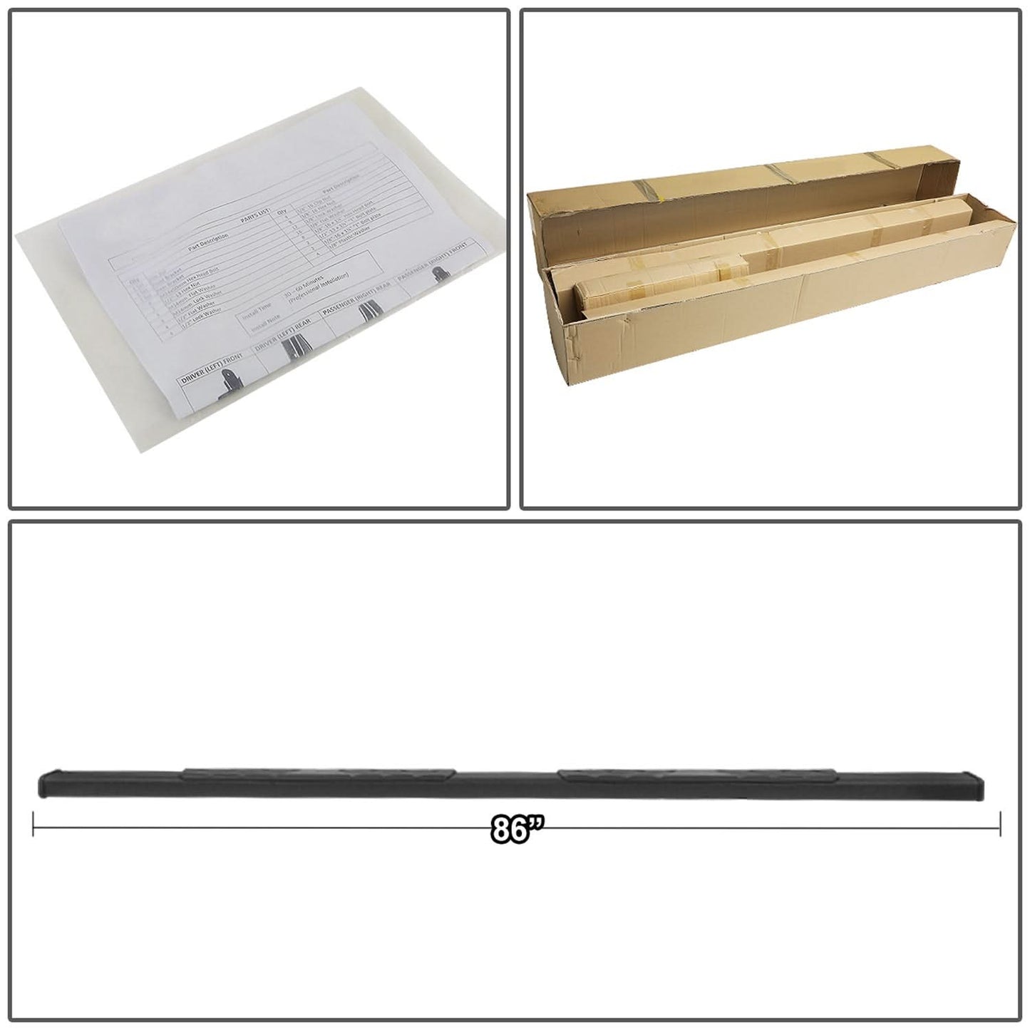 2009-2020 Dodge Ram 1500/2500/3500 5" Nerf Bars - Crew Cab Black