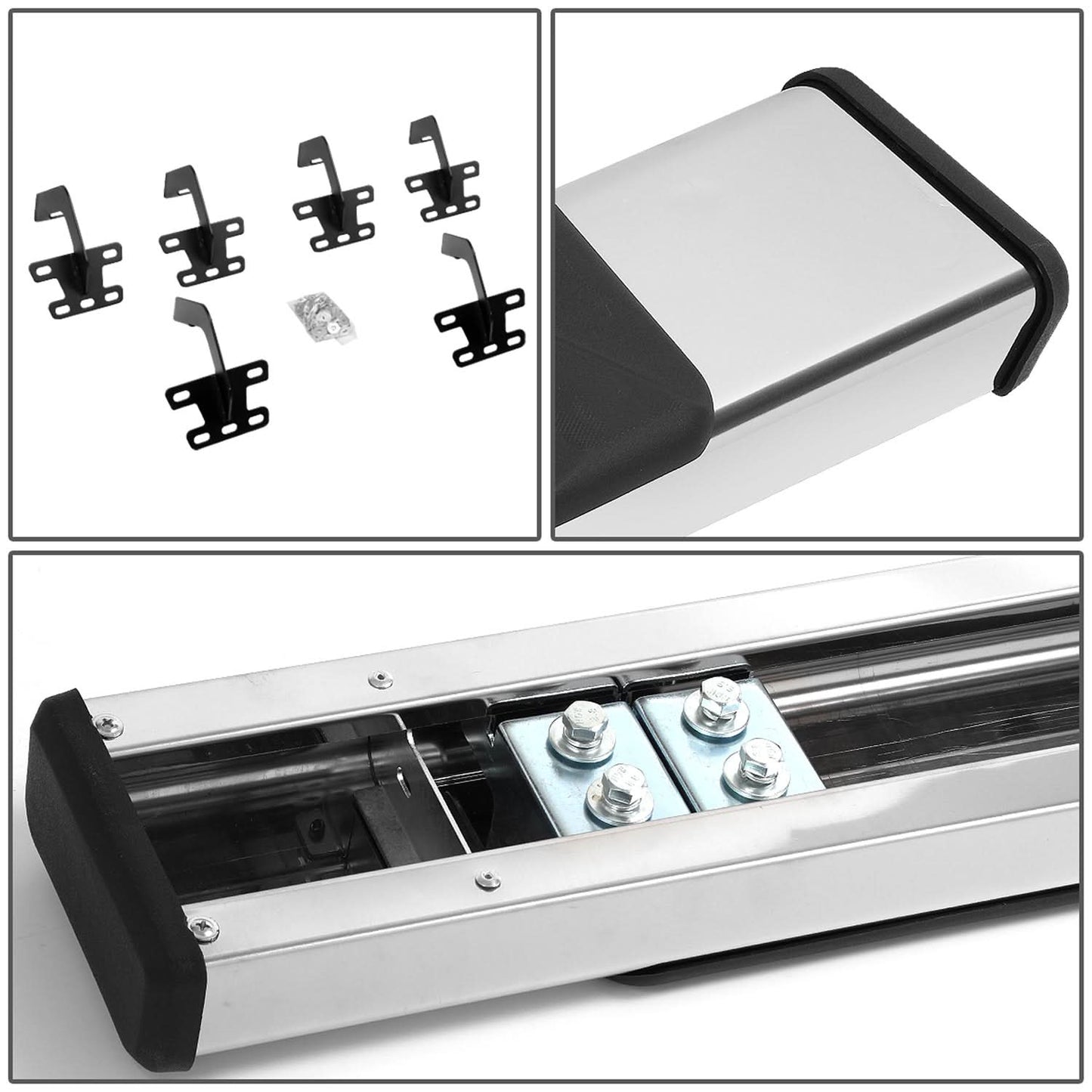 2019-2020 Dodge Ram 1500 Crew Cab 5" Nerf Bars Chrome/Black