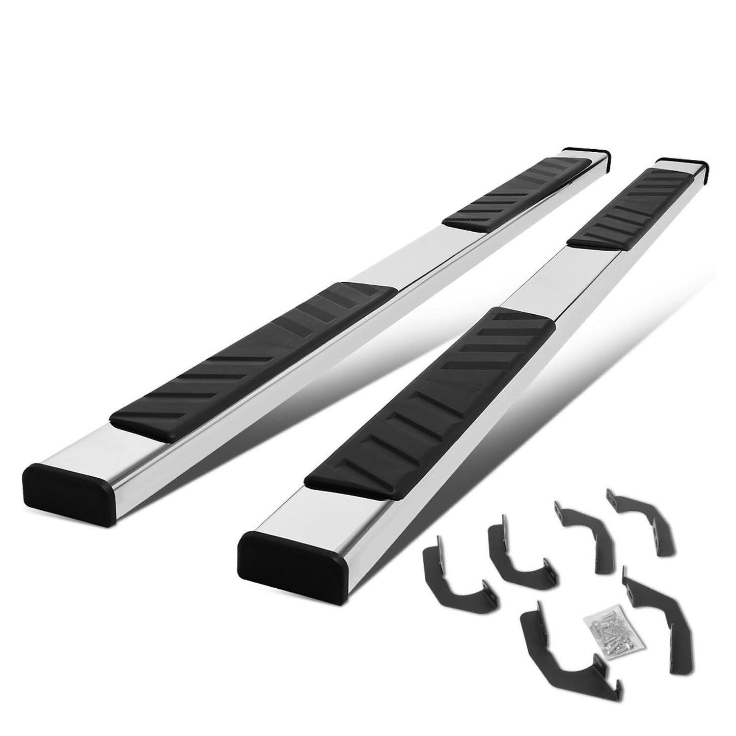2005-2021 Toyota Tacoma Crew Cab 5" Nerf Bars - Chrome/Black