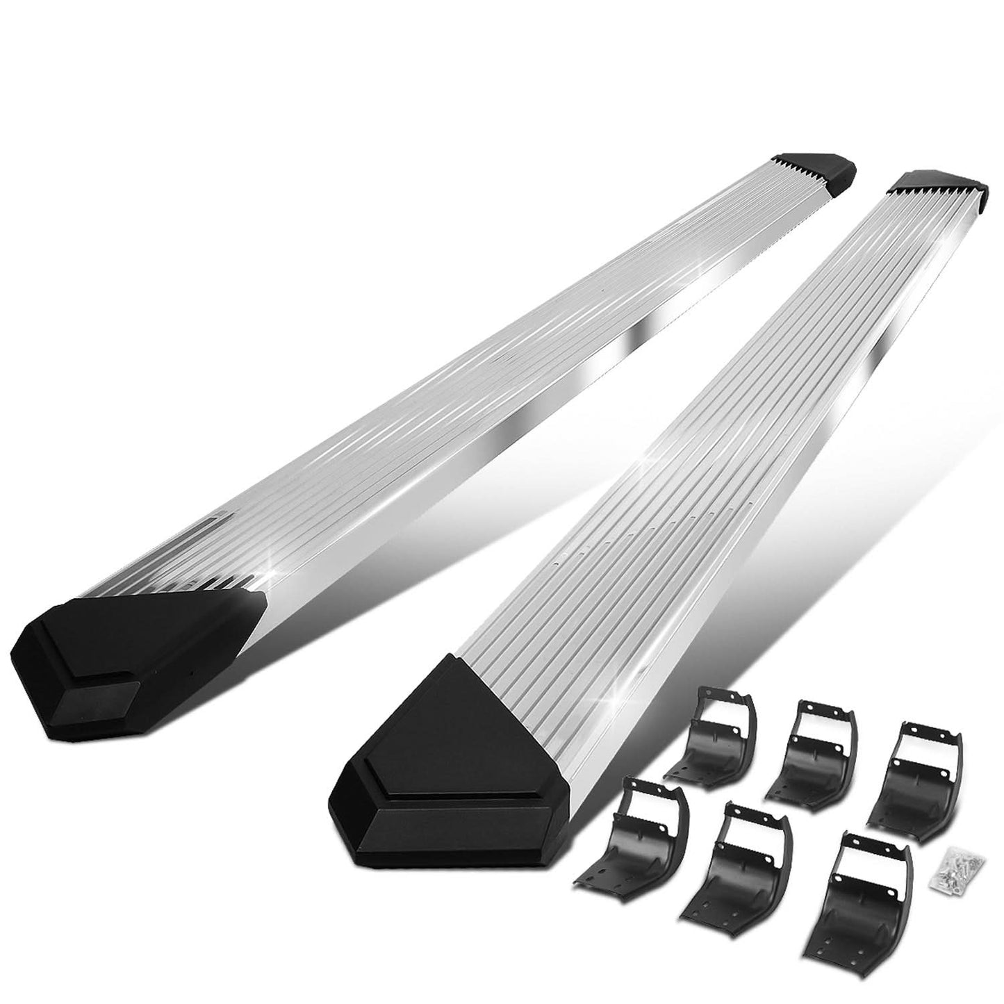 2015-2020 Ford F-150 / 2017-2020 F-250 F-350 6" Nerf Bars Chrome Black