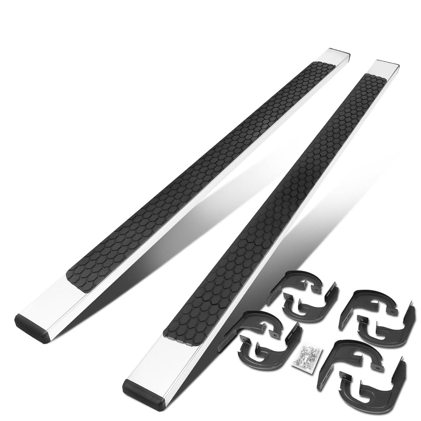 04-14 Ford F-150 Extended Cab 5" Honeycomb Step Nerf Bars Chrome/Black