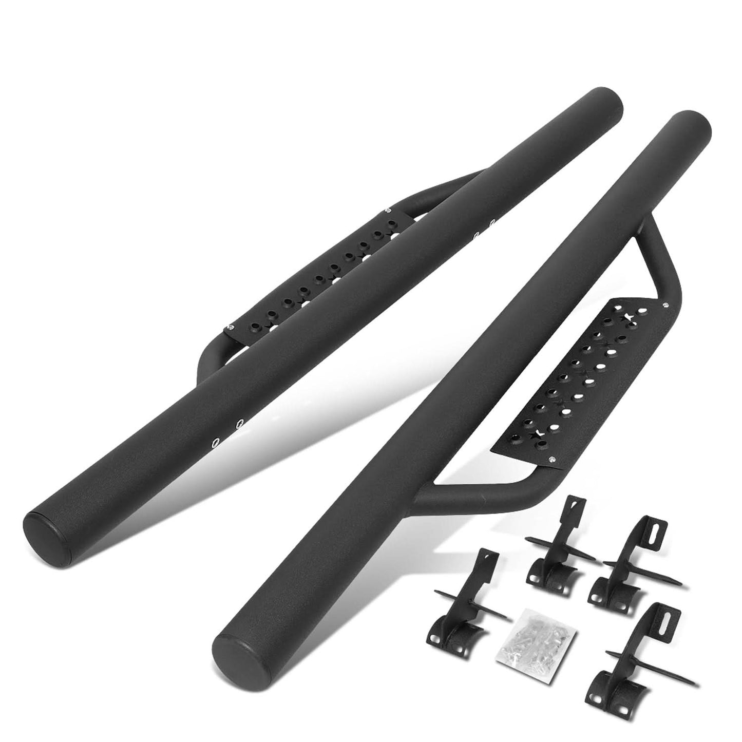 07-18 Jeep Wrangler JK 2-Door 3" Drop Side Nerf Bar Step Bar Black