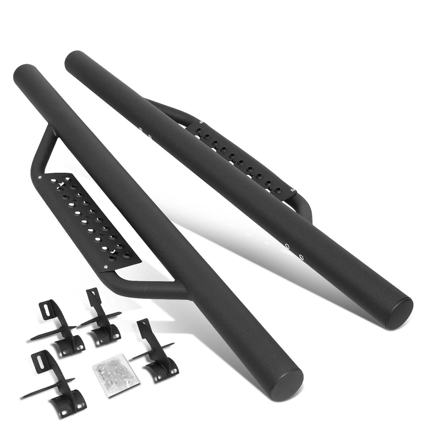 07-18 Jeep Wrangler JK 2-Door 3" Drop Side Nerf Bar Step Bar Black