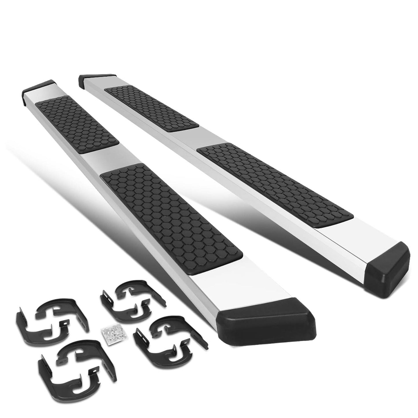 2004-2014 Ford F-150 Crew Cab 5.5" Nerf Bars w/ Honeycomb Step Pads
