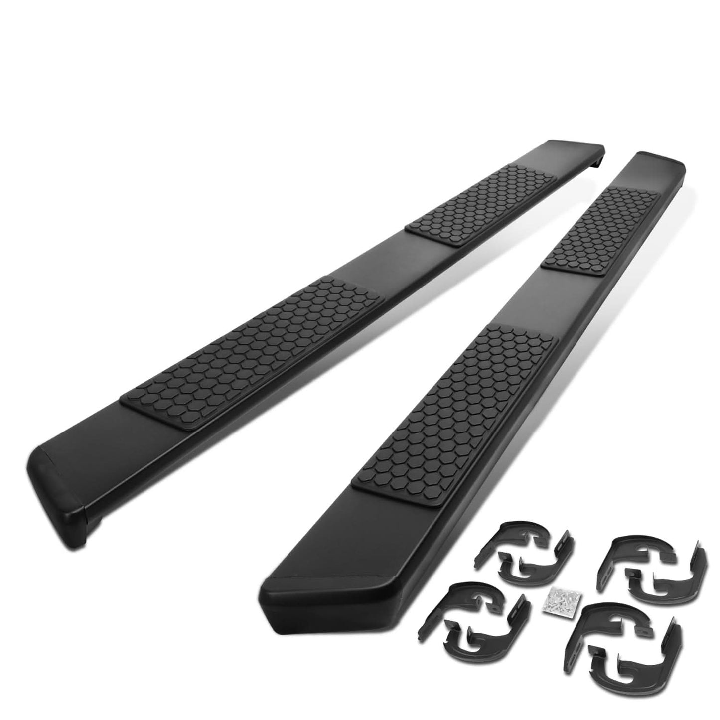 2019-2020 Chevrolet Silverado GMC Sierra 5" Oval Nerf Bars Black