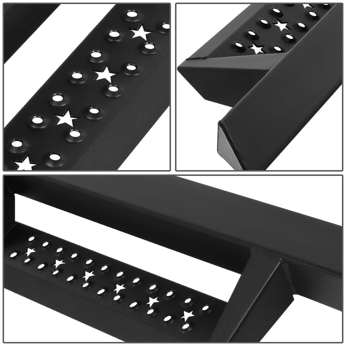 2015-2022 Ford F-150/F-250/F-350 3" Round Nerf Bars - Mild Steel