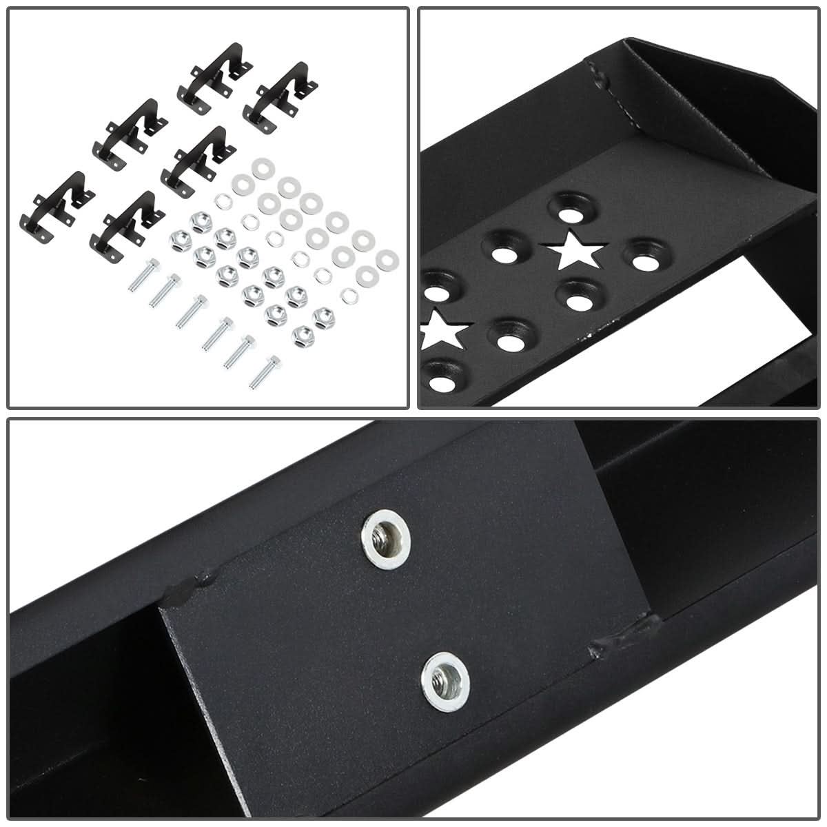 2015-2022 Ford F-150/F-250/F-350 3" Round Nerf Bars - Mild Steel