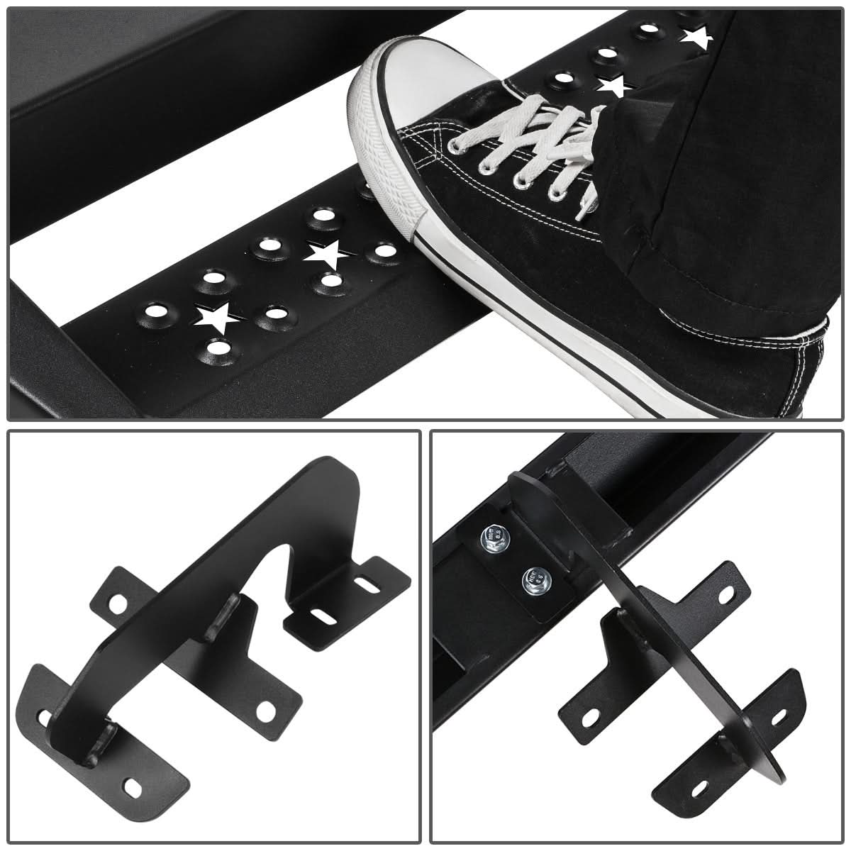 2015-2022 Ford F-150/F-250/F-350 3" Round Nerf Bars - Mild Steel