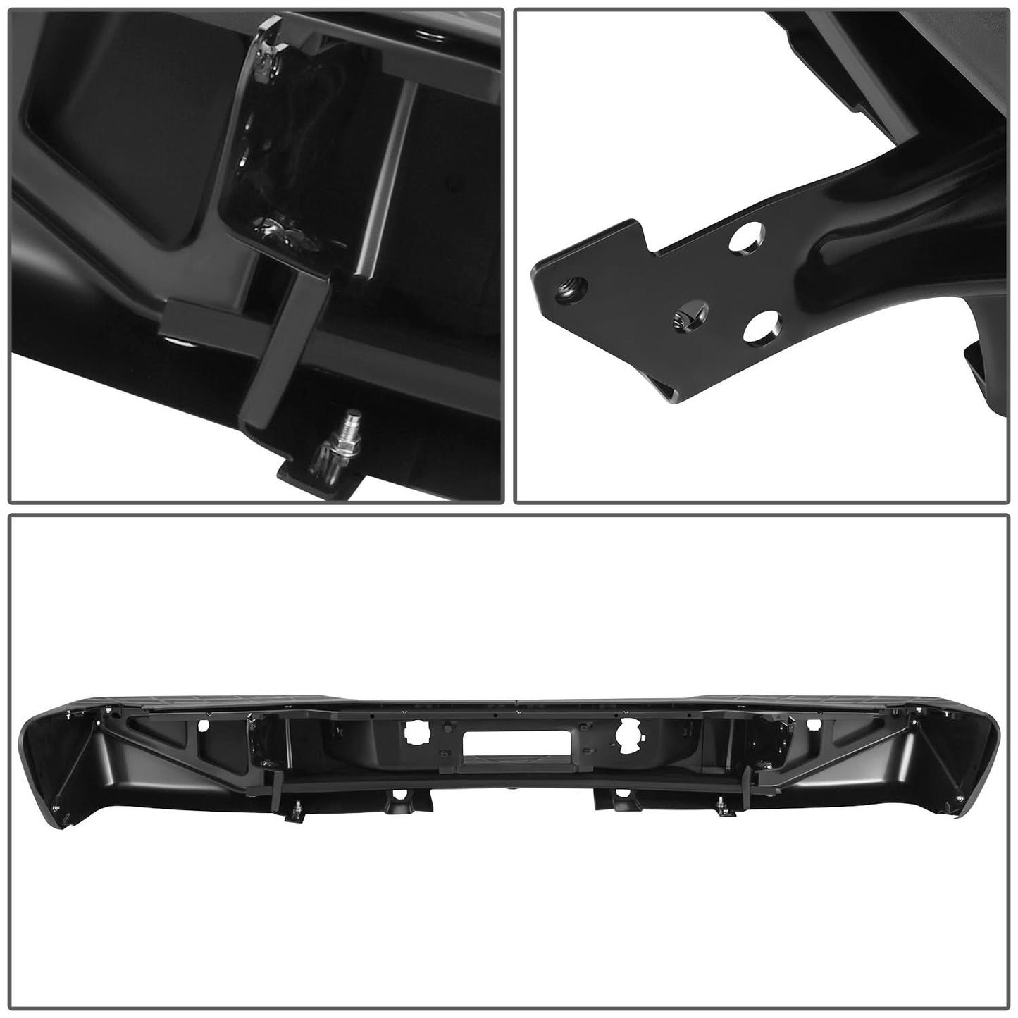 2007-2013 Chevrolet Silverado 1500 Rear Step Bumper w/ Sensor Holes Steel