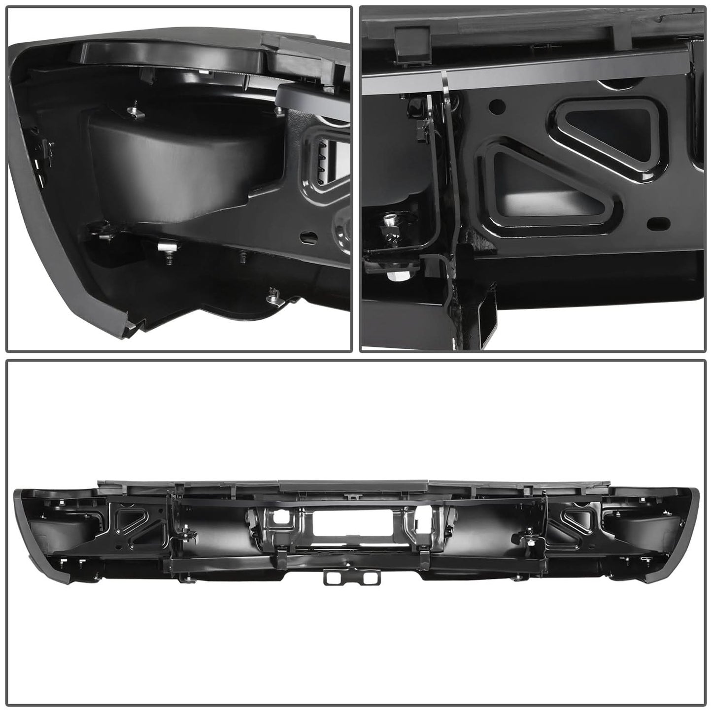 15-19 Silverado Sierra 2500 3500 Rear Step Bumper with Hitch