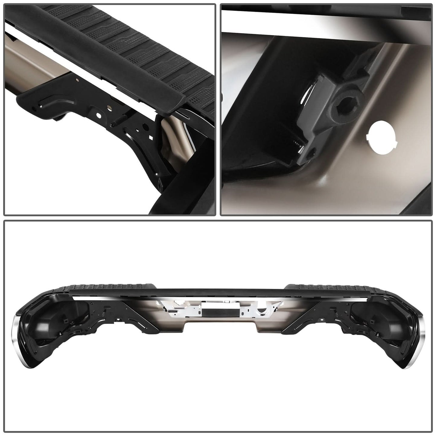 2019-2023 Chevrolet Silverado Sierra Corner Step Rear Bumper Chrome