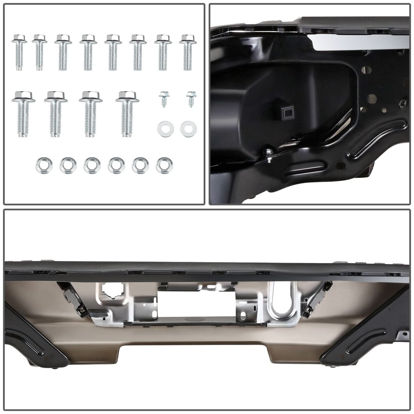 2019-2023 Chevrolet Silverado GMC Sierra Corner Step Rear Bumper Chrome