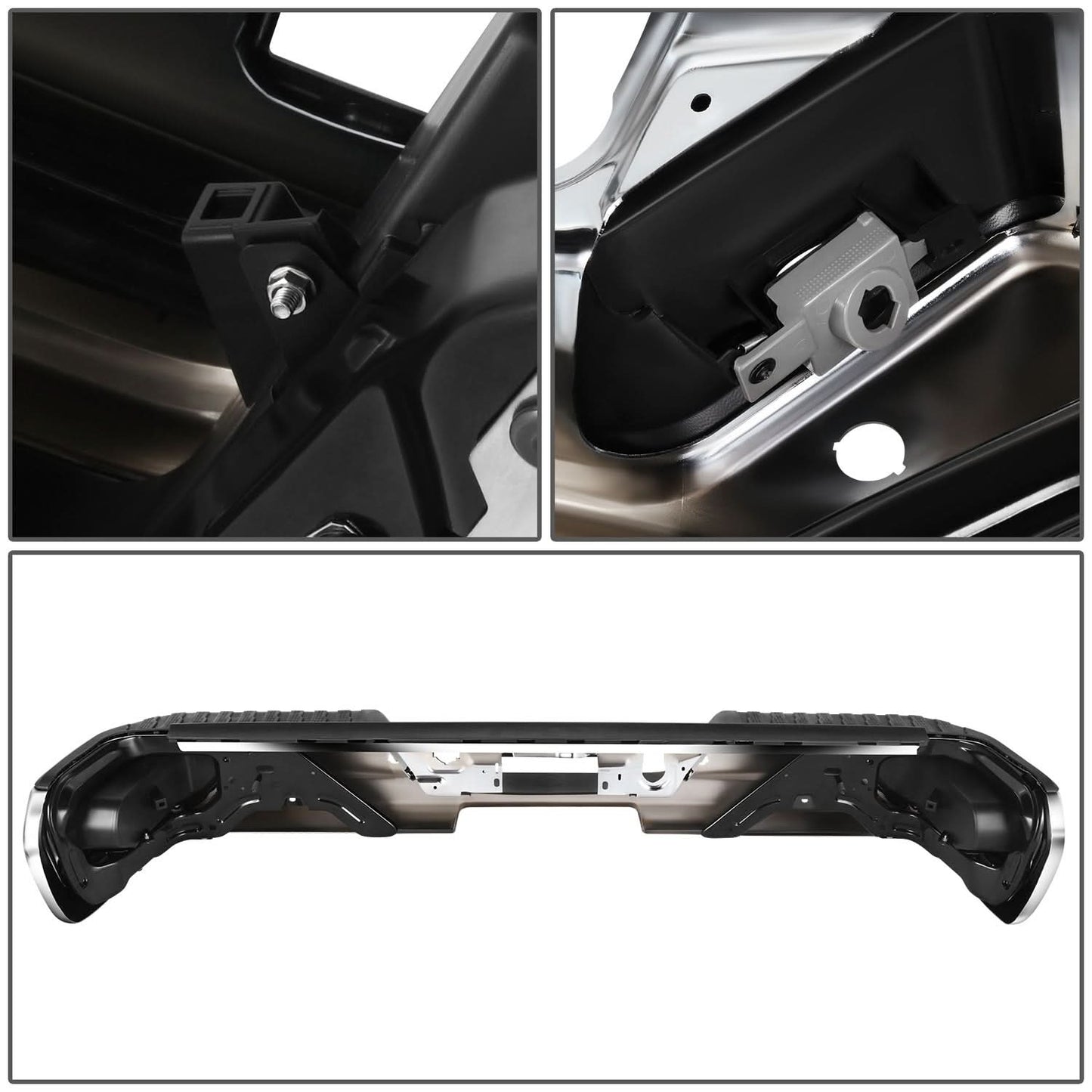 2019-2023 Chevrolet Silverado GMC Sierra Corner Step Rear Bumper Chrome