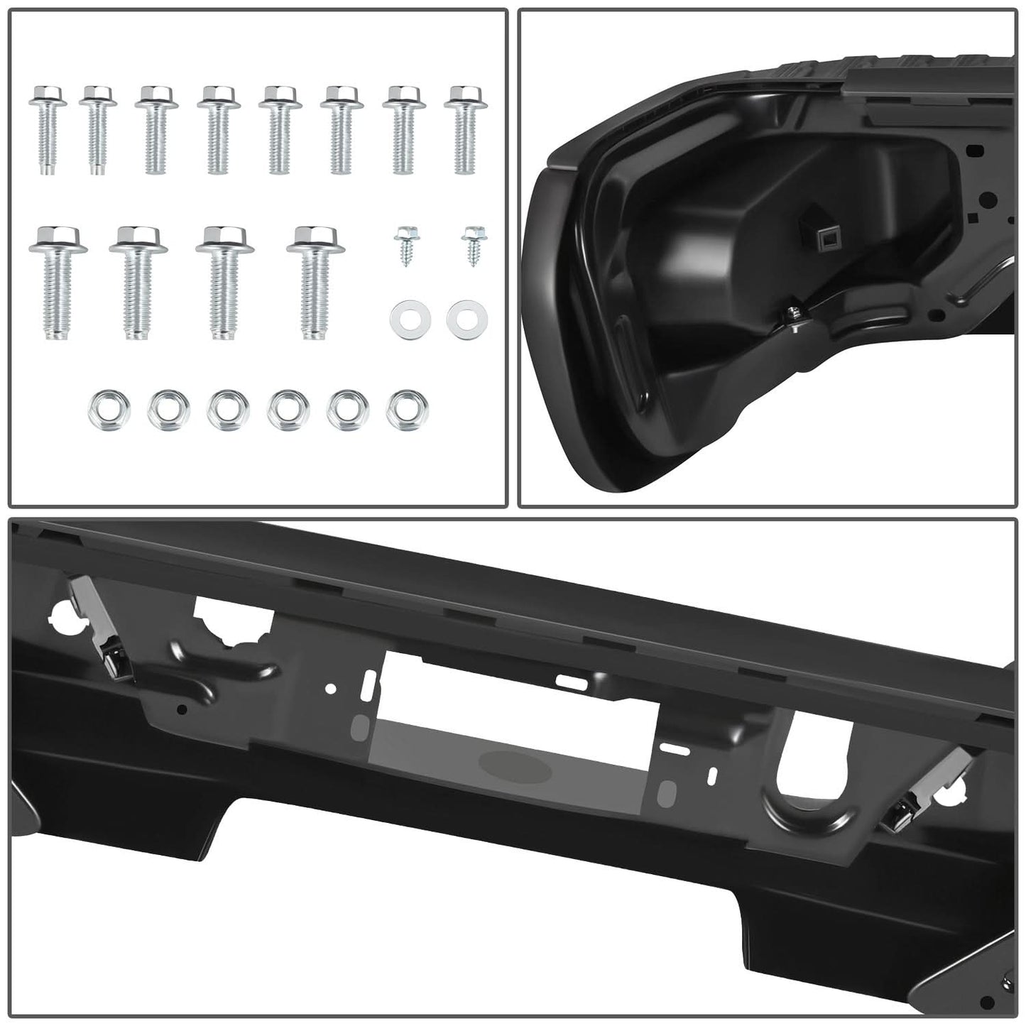 19-23 Chevy Silverado GMC Sierra 1500 Corner Step Rear Bumper Steel
