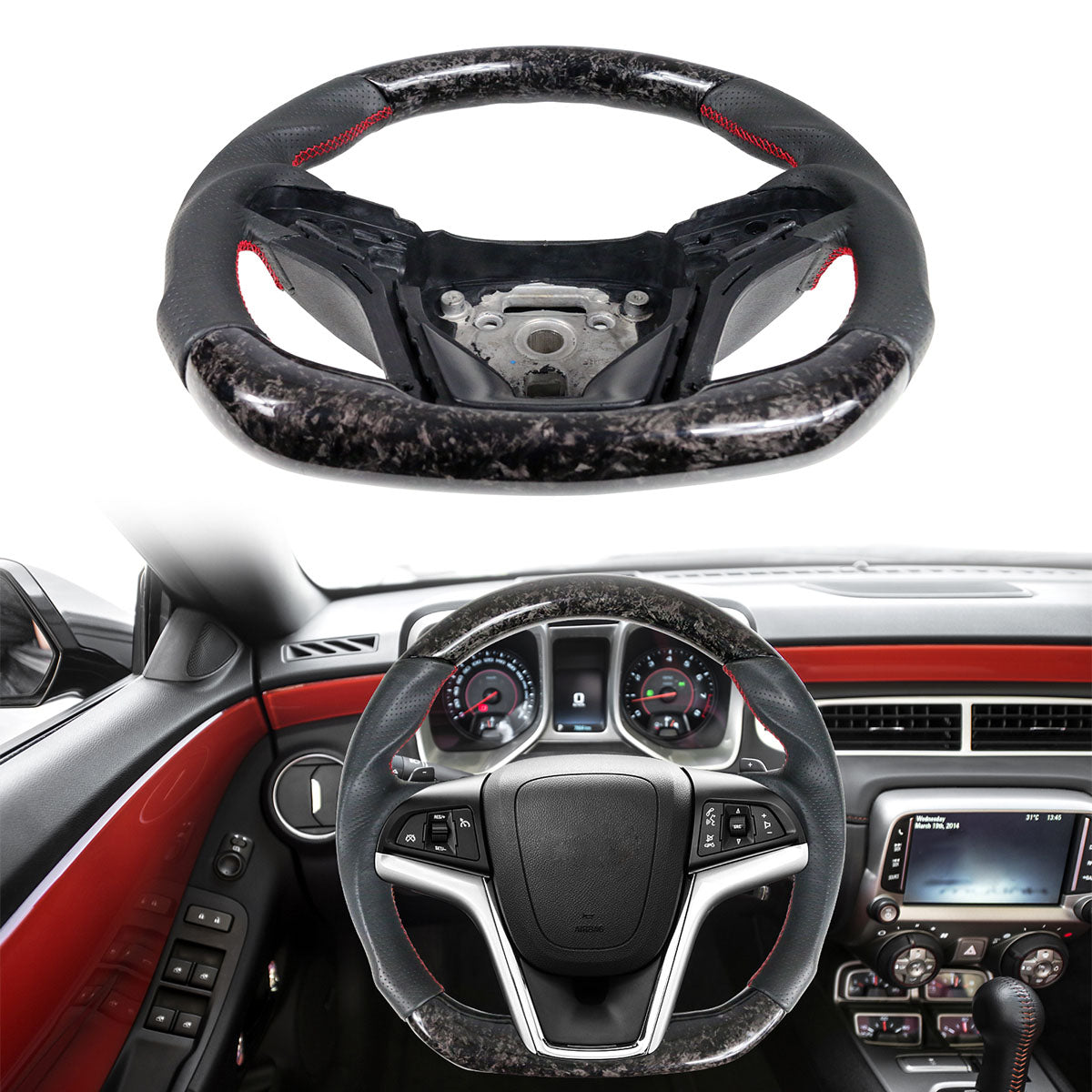 2012-2015 Camaro Steering Wheel Carbon Fiber