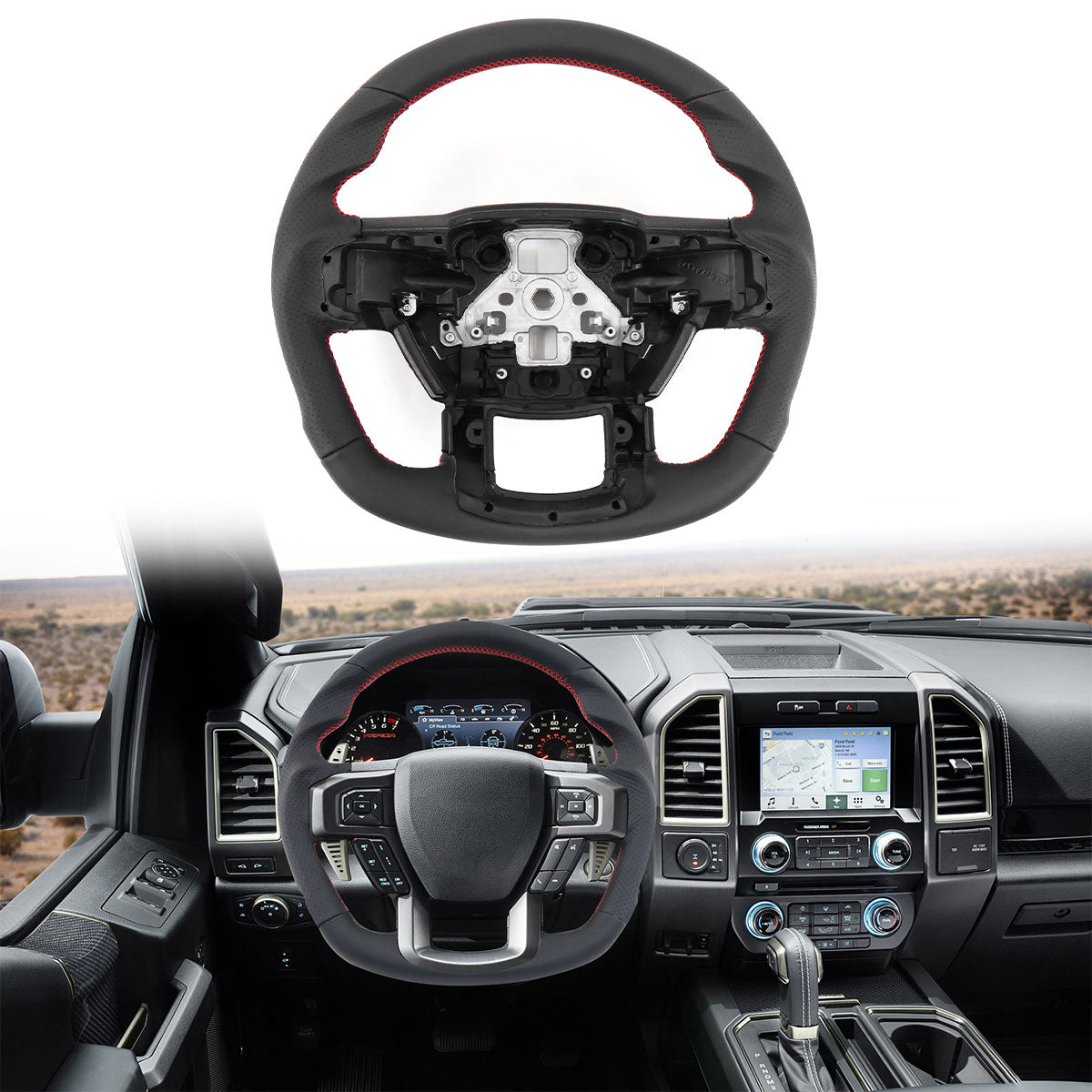 2015-2020 Ford F-150 Steering Wheel Carbon Fiber