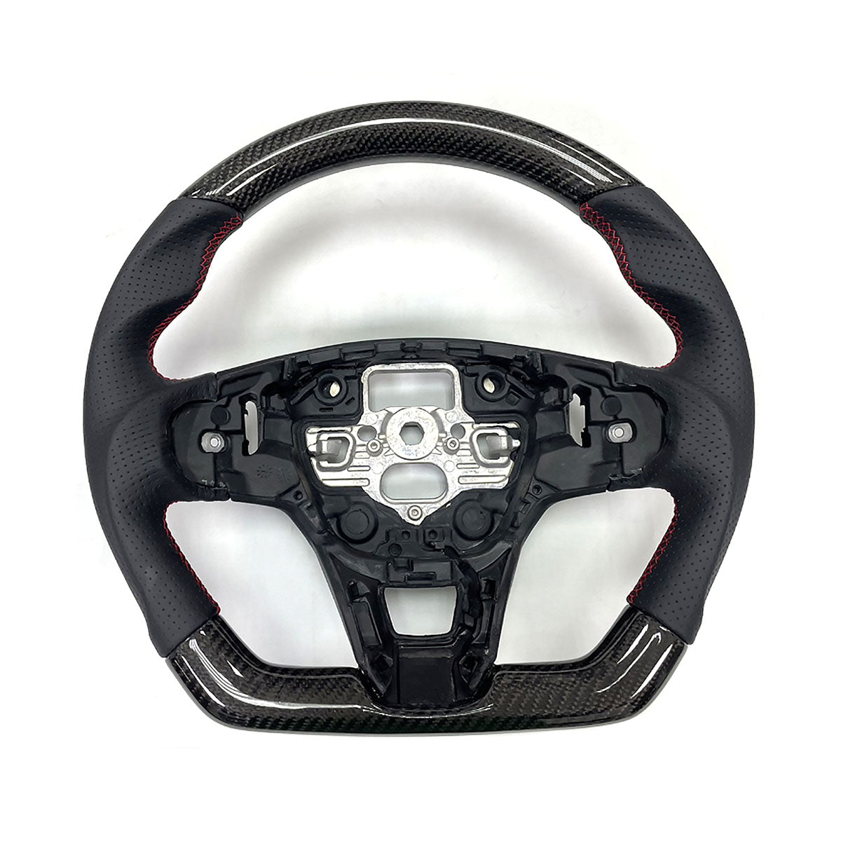 2020-2024 Focus Escape Steering Wheel Red Stitch Carbon Fiber Leather