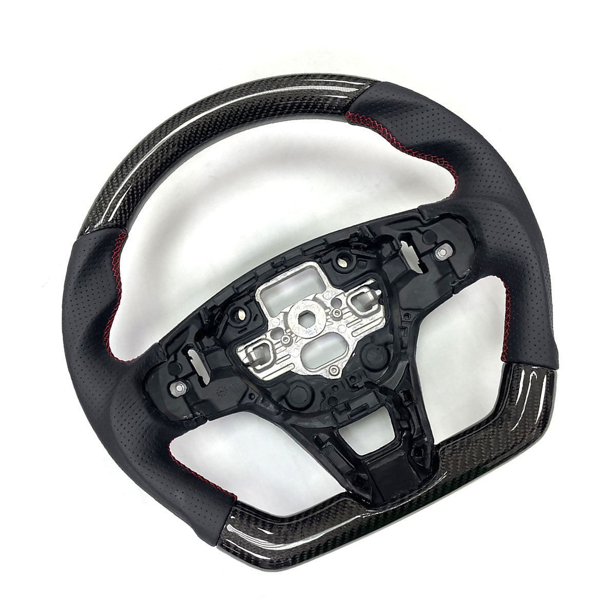 2020-2024 Focus Escape Steering Wheel Red Stitch Carbon Fiber Leather
