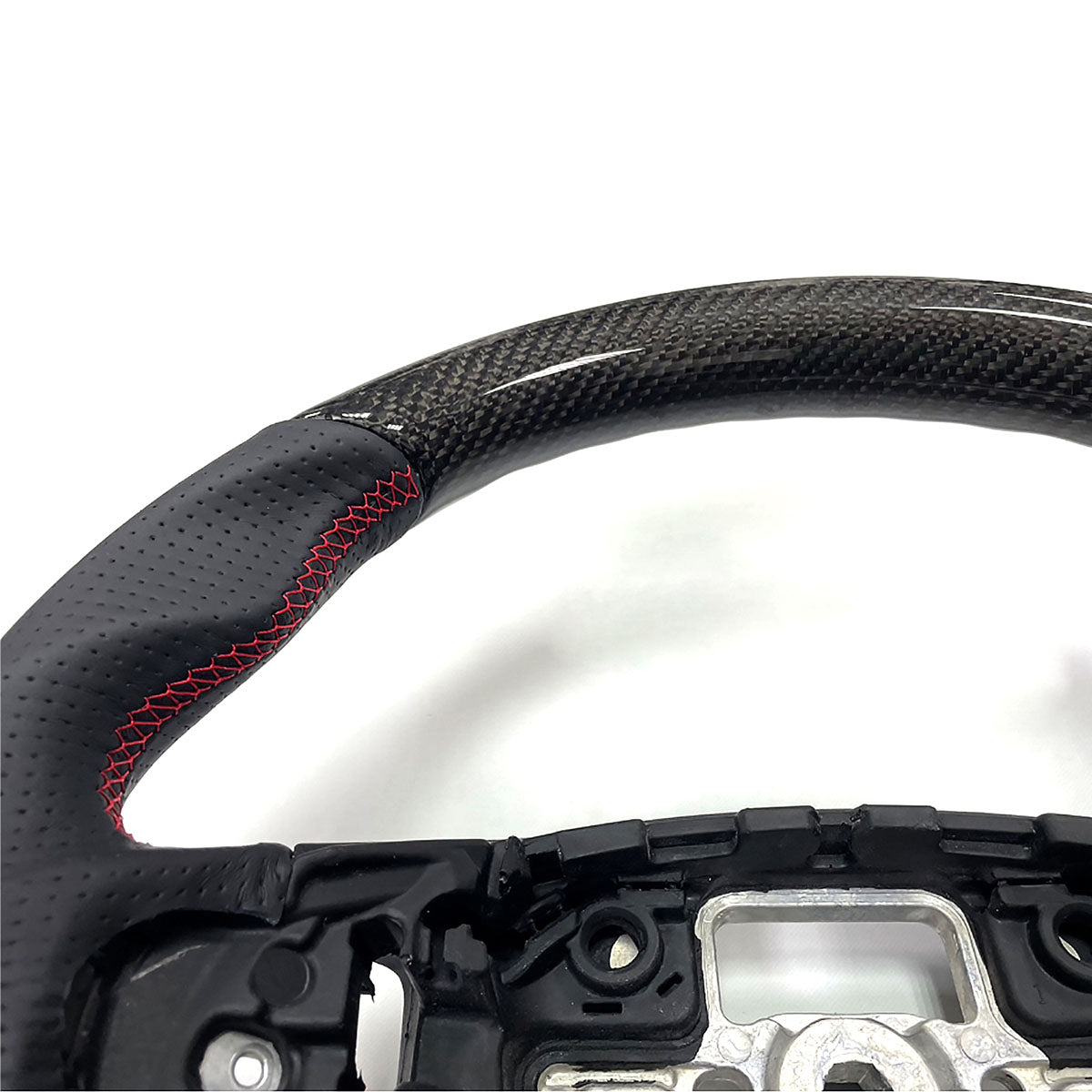 2020-2024 Focus Escape Steering Wheel Red Stitch Carbon Fiber Leather