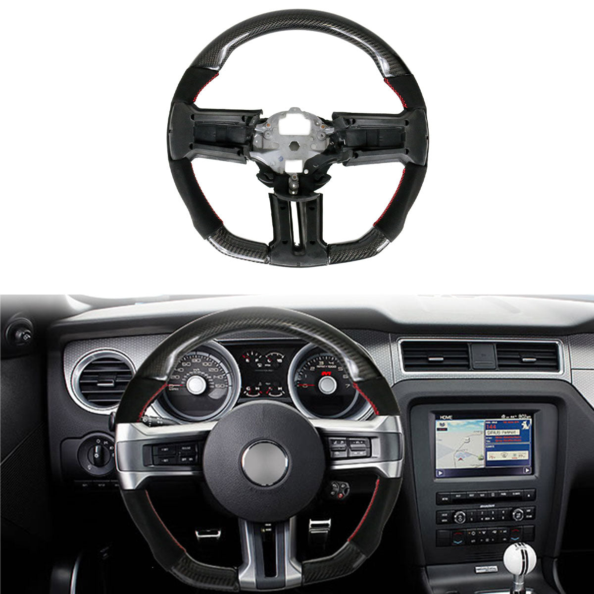 2010-2014 Ford Mustang Steering Wheel Carbon Fiber