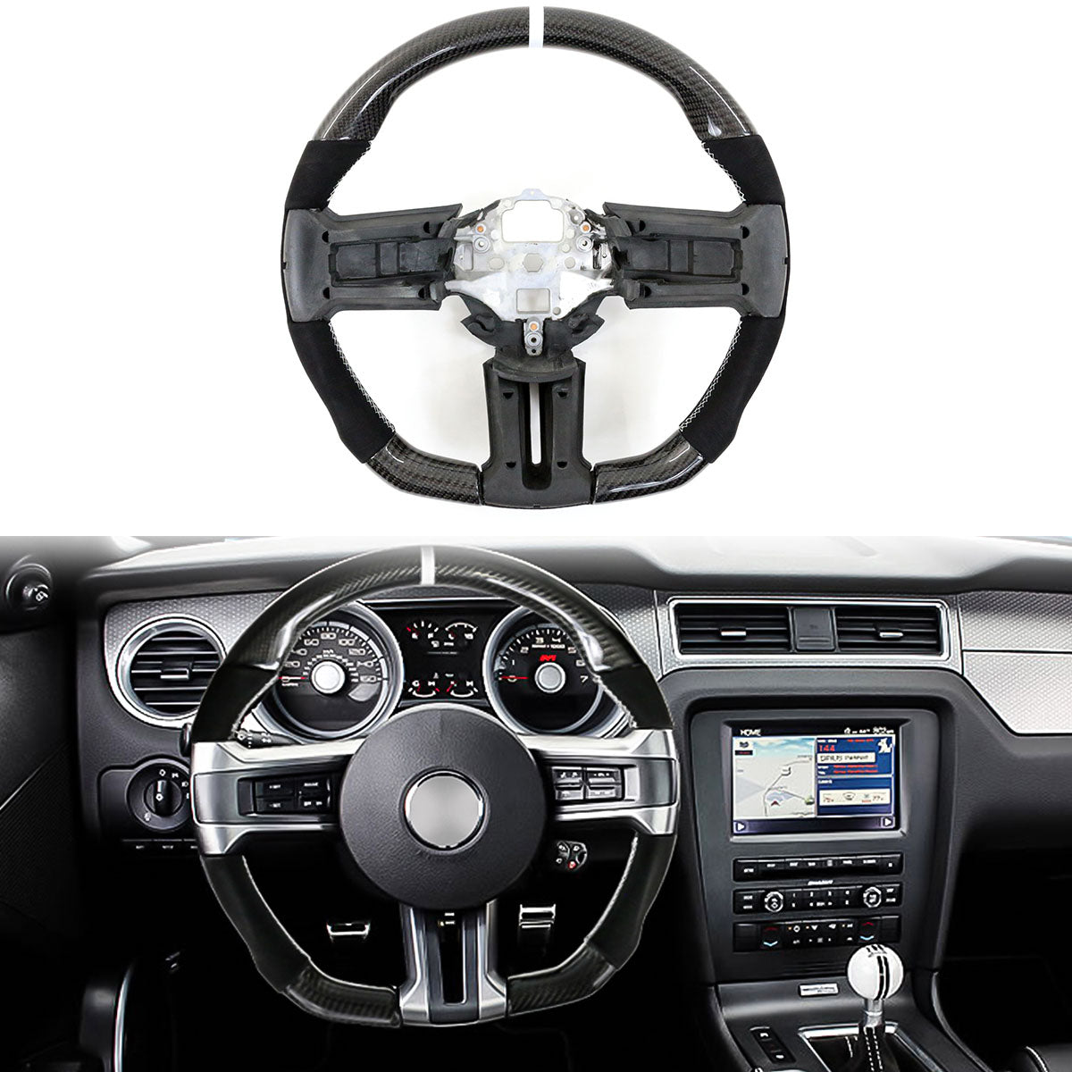 2010-2014 Ford Mustang Steering Wheel Carbon Fiber