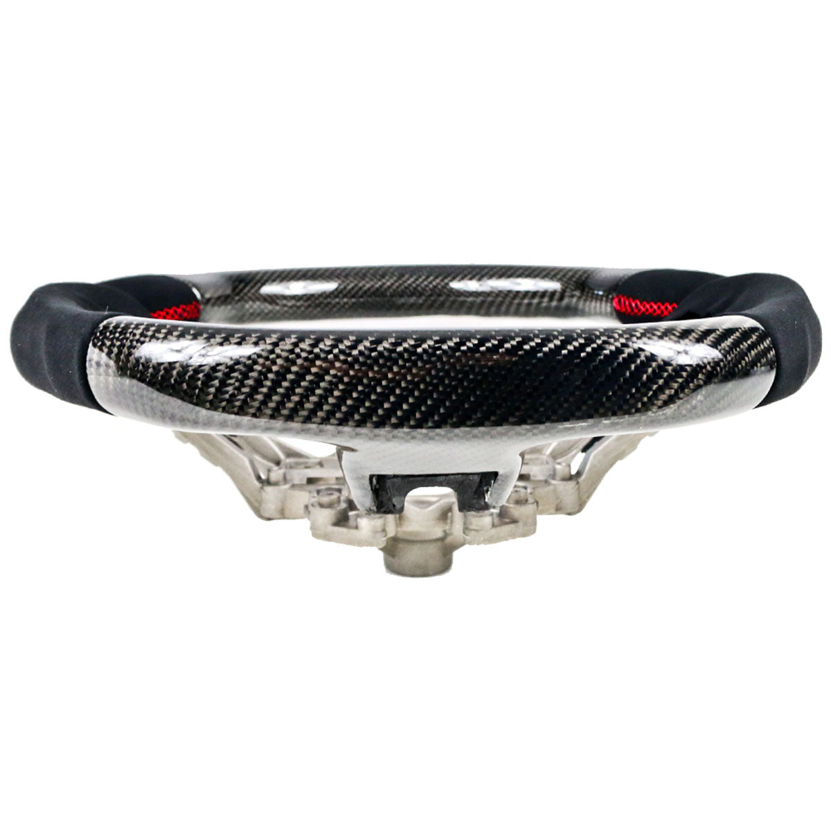 2018-2023 Ford Mustang V1 Steering Wheel w/ Red Stitching Carbon Fiber