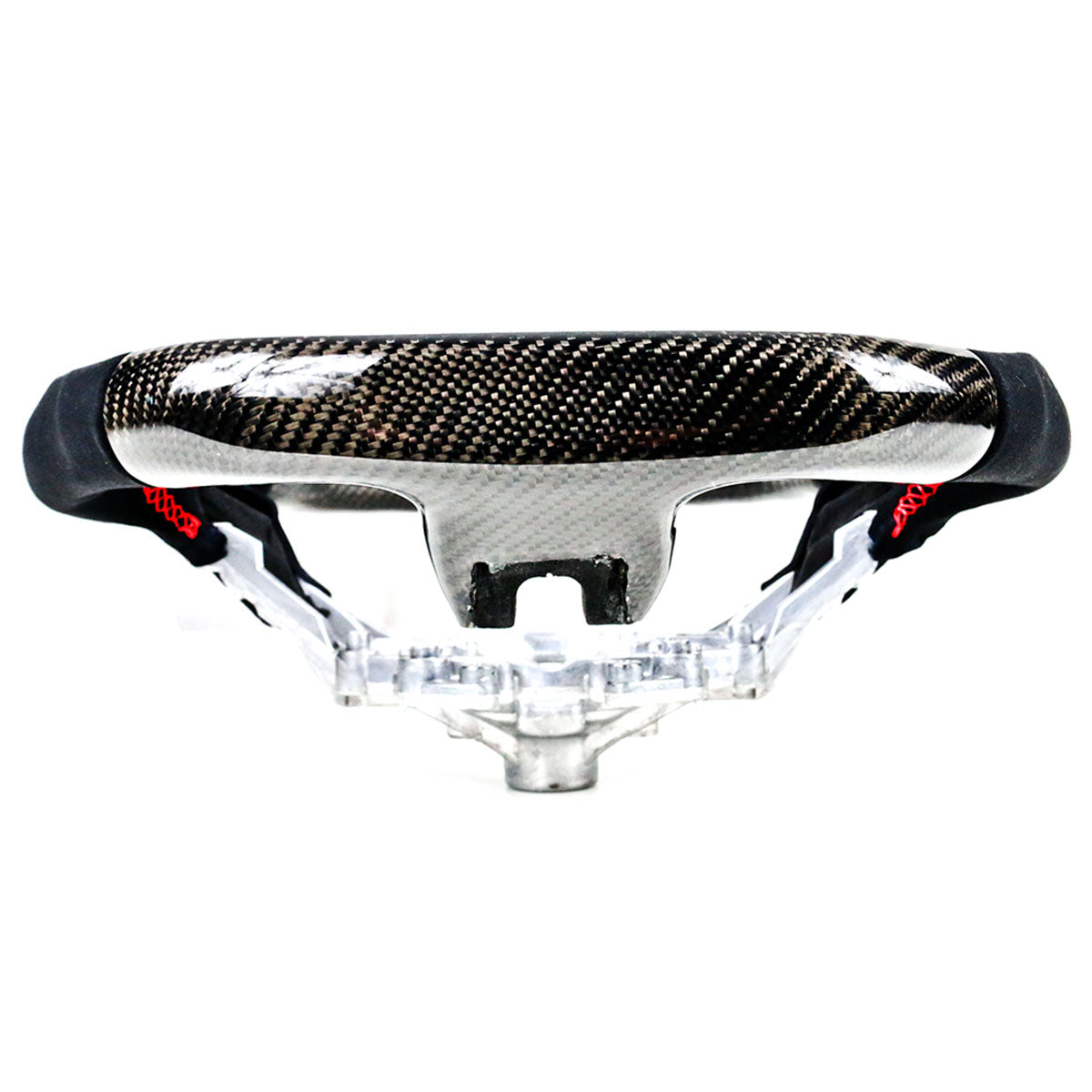 2018-2023 Ford Mustang V1 Steering Wheel w/ Red Stitching Carbon Fiber