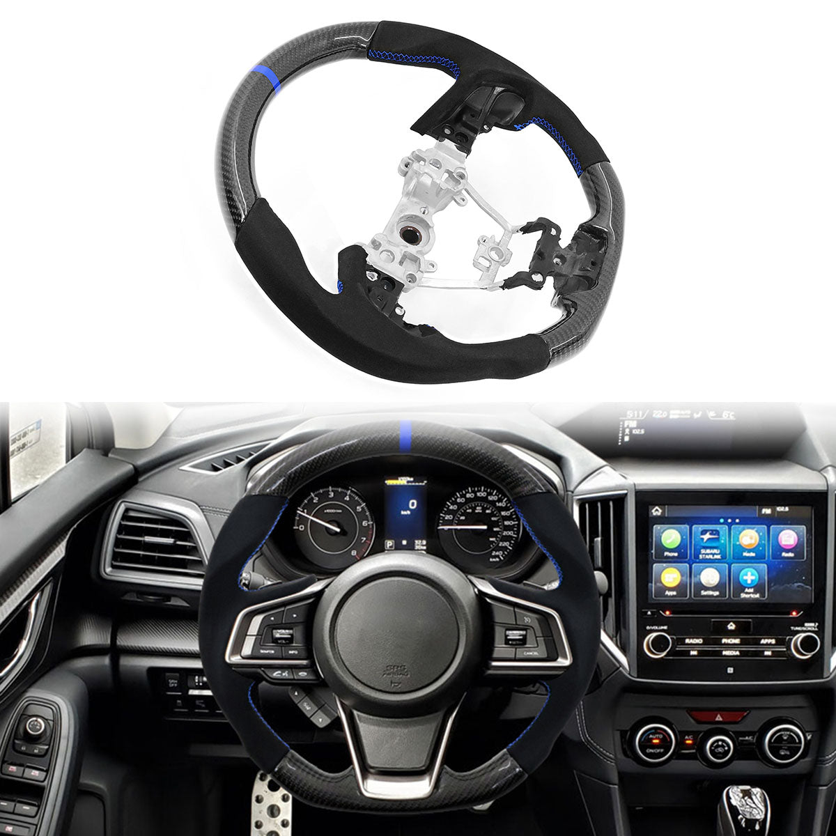 2017-2019 Impreza Carbon Fiber Steering Wheel