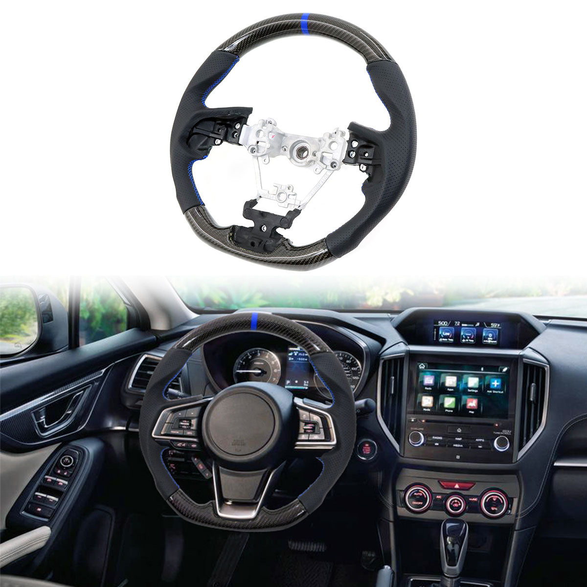 2017-2019 Impreza Carbon Fiber Steering Wheel