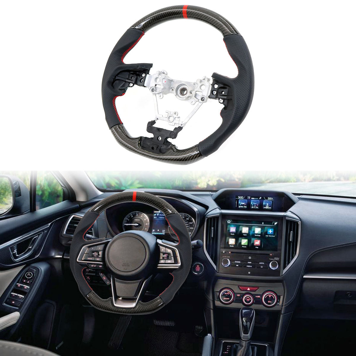 2017-2019 Impreza Carbon Fiber Steering Wheel