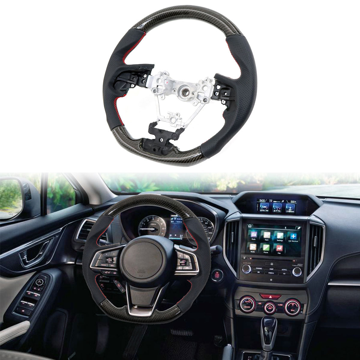 2017-2019 Impreza Carbon Fiber Steering Wheel