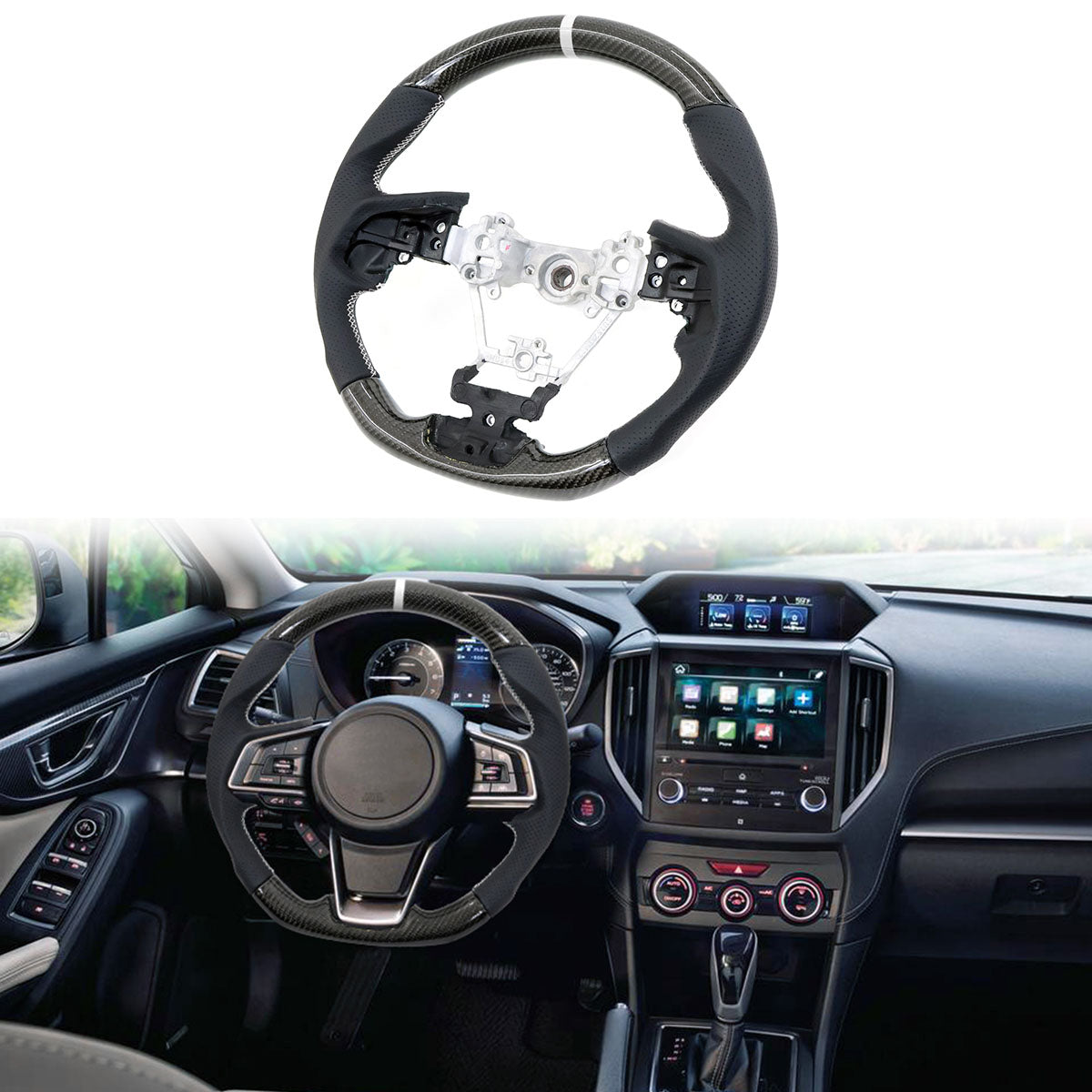 2017-2019 Impreza Carbon Fiber Steering Wheel