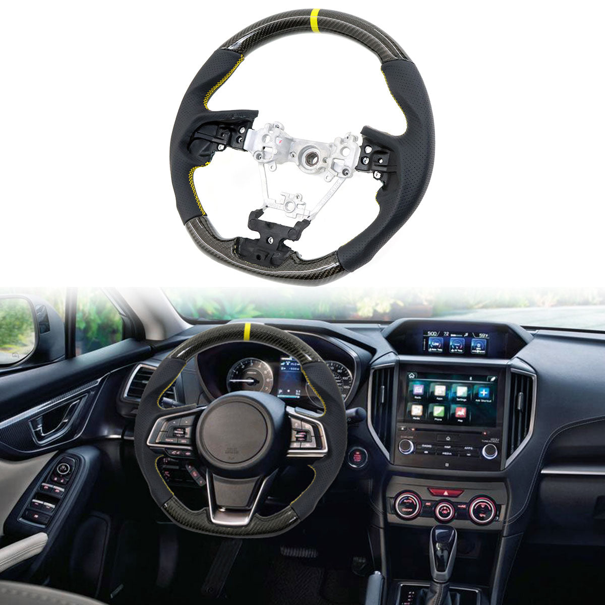 2017-2019 Impreza Carbon Fiber Steering Wheel