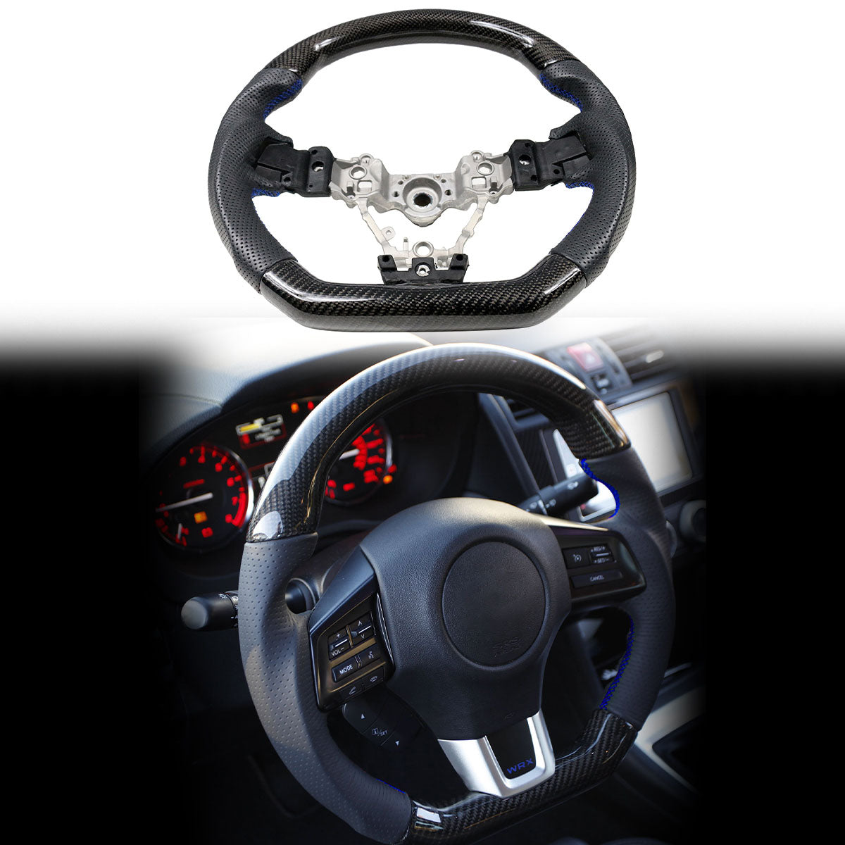 2015-2021 WRX & STI Steering Wheel Carbon Fiber