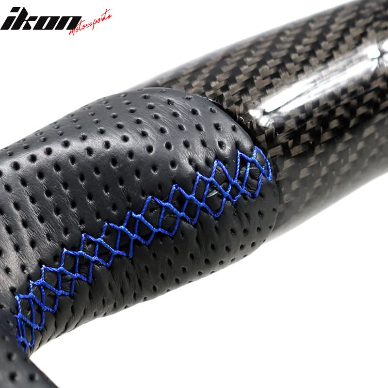 2015-2021 Subaru WRX STI Steering Wheel Matte CF + Perforated Leather