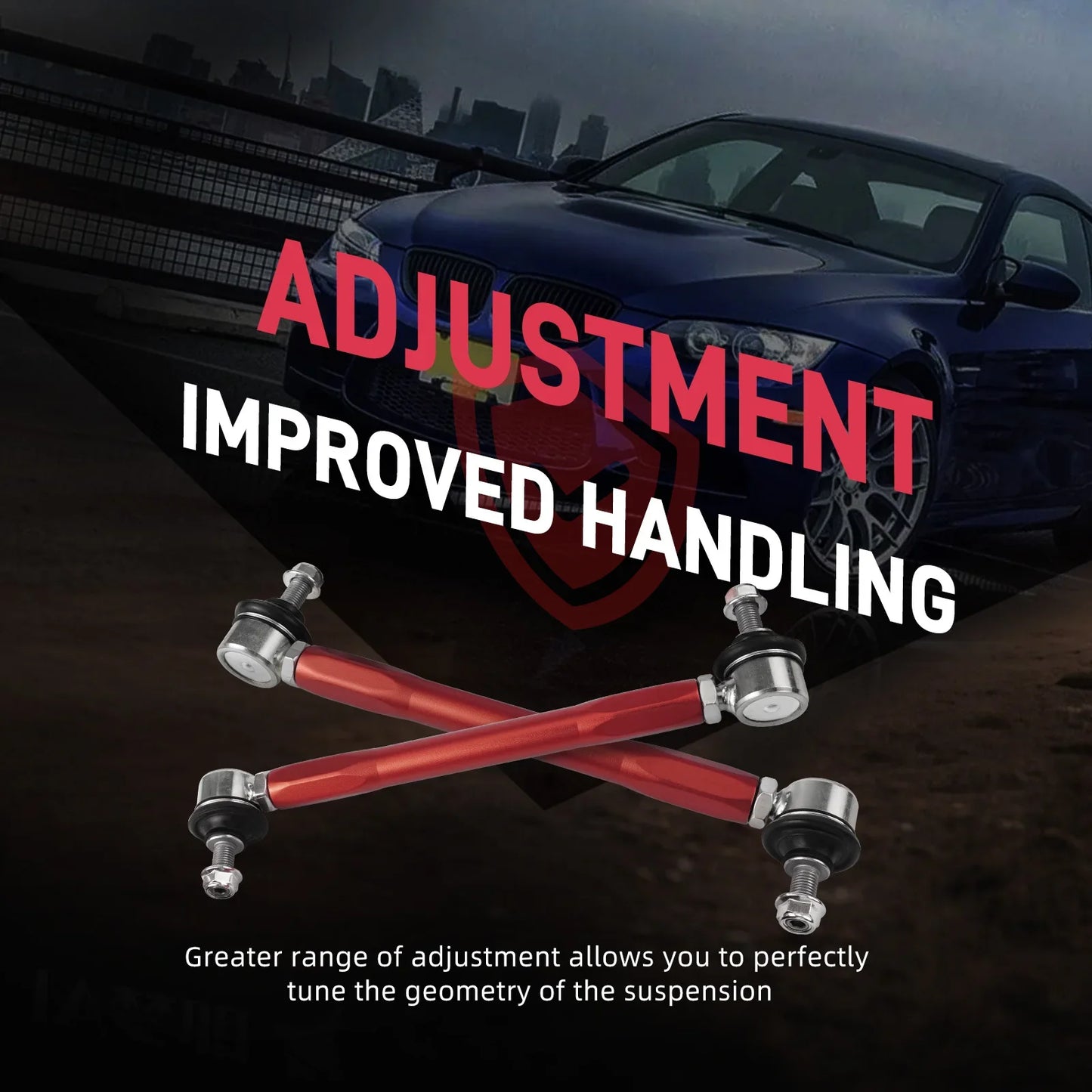 BMW Adjustable Front Sway Bar End Links – Billet Aluminum (E90 E92 E87 E82 E91 E93)