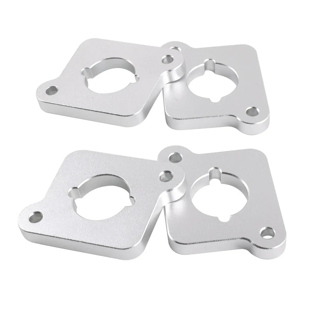 VW / Audi 1.8T 20V to 2.0 TFSI / R8 Coilpack Adapter Plate Set Billet Aluminum (Frosted Silver) for A3 / S3 / A4 / A6 / TT MK1 / Golf MK4 / GTI / Jetta / Beetle / Passat 1996 - 2011