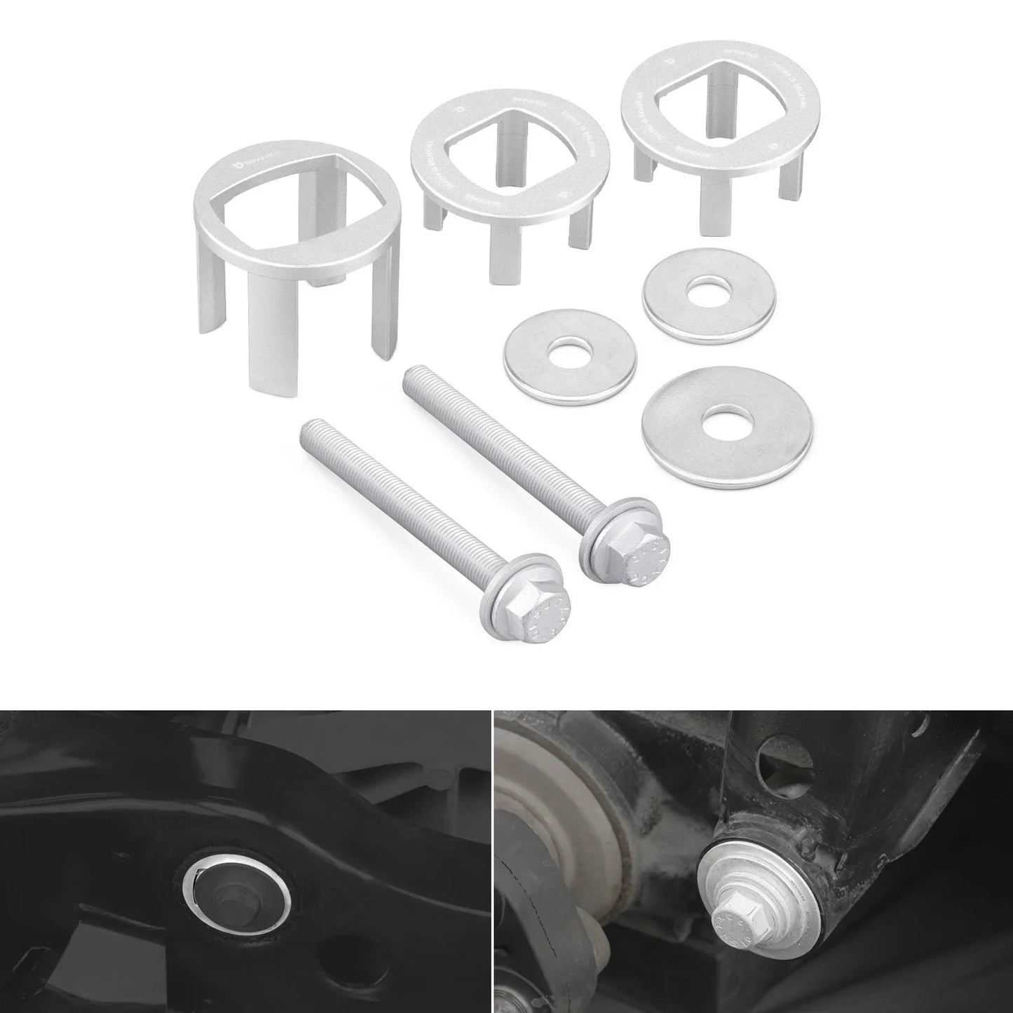 BMW E81 / E82 / E87 / E88 1 Series & E90 / E91 / E92 / E93 3 Series Billet Aluminium Rear Differential Mount Insert Kit 2005 - 2013 (Excludes 1M / M3)
