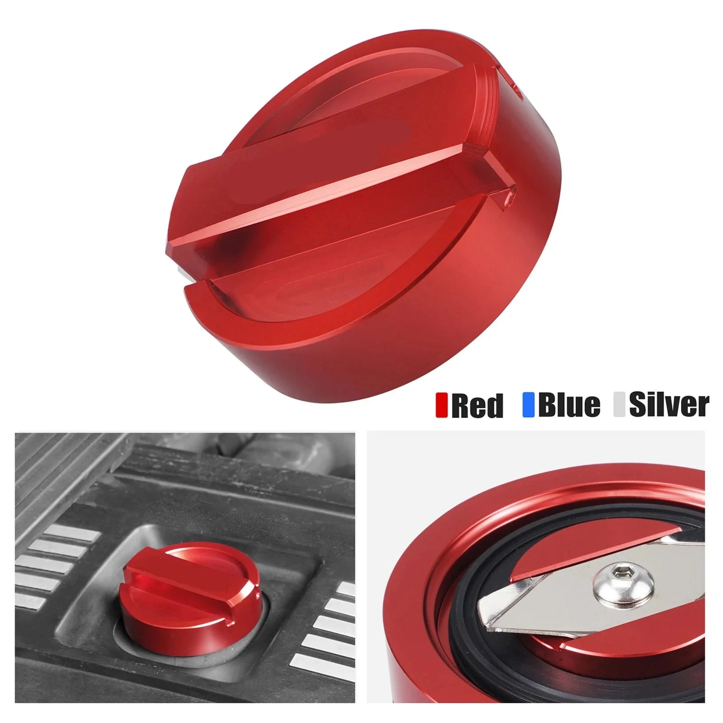 Billet Aluminum Engine Oil Cap for BMW 2-Prong Style (E30 E36 E46 E90 F30 & More)