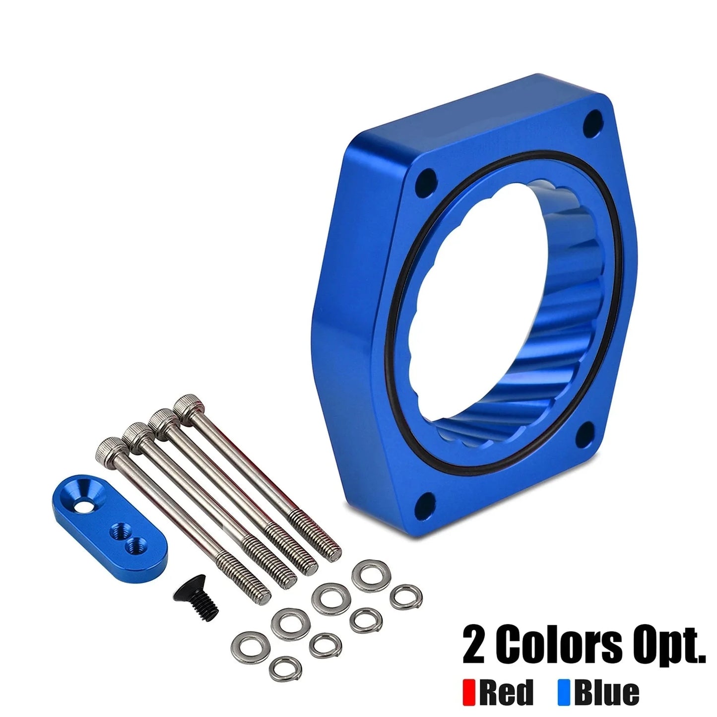 Chevy Silverado / Avalanche / Suburban / Tahoe, GMC Sierra / Yukon & Cadillac Escalade Billet Aluminum Throttle Body Spacer for 4.8L / 5.3L / 6.0L / 6.2L V8 Engines 2007 - 2013
