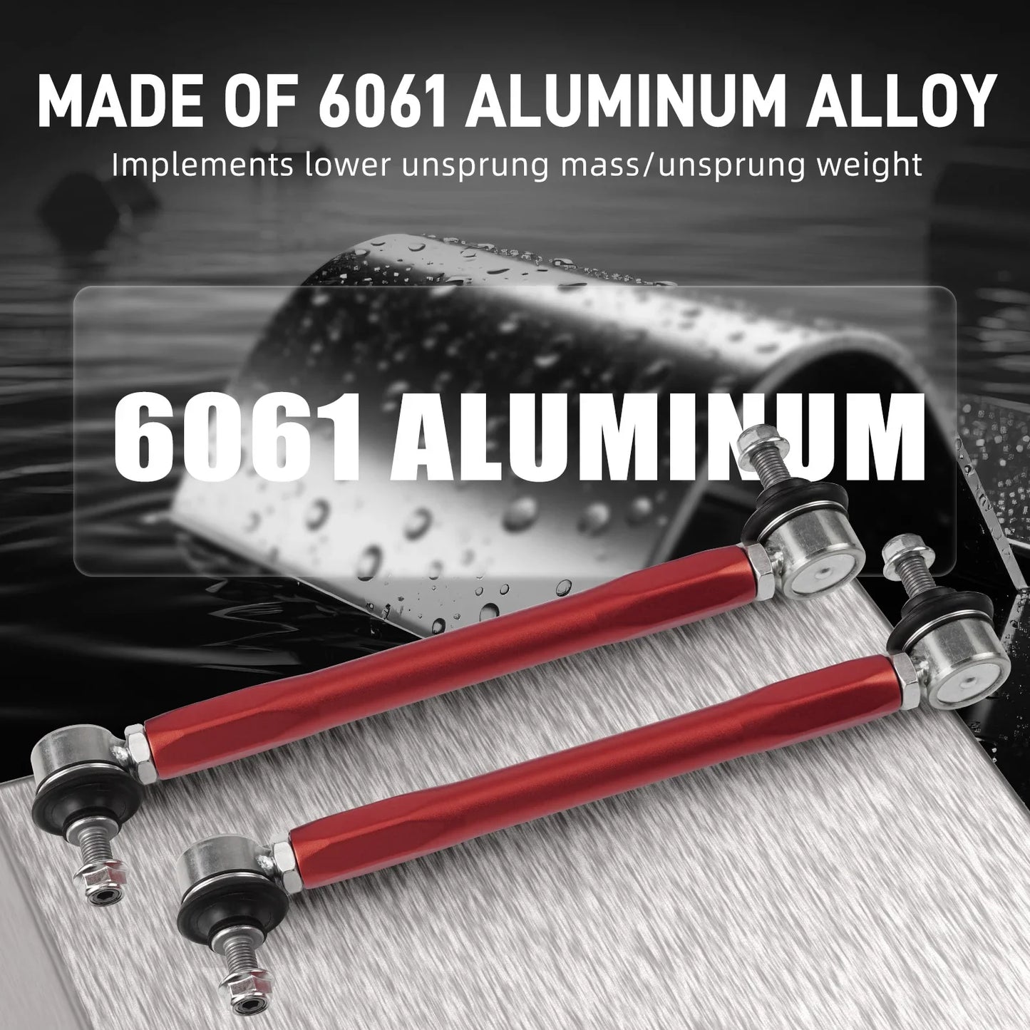 BMW Adjustable Front Sway Bar End Links – Billet Aluminum (E90 E92 E87 E82 E91 E93)