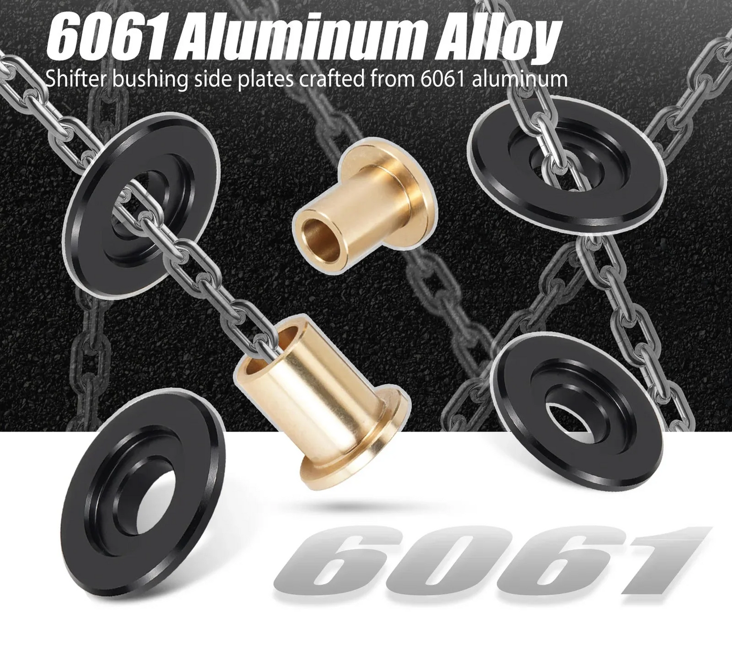 VW Golf MK4 MK5 / Jetta MK4 / Audi A3 Billet Solid Shifter Bushing Kit 2002 - 2006