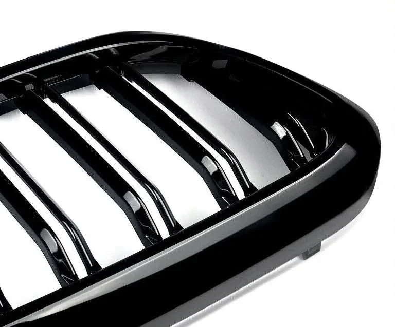 Gloss Black Double Slat Kidney Grille for BMW 5 Series G30 G31 520i 530i 540i M5 (2017–2020) – Front Racing Grilles Upgrade