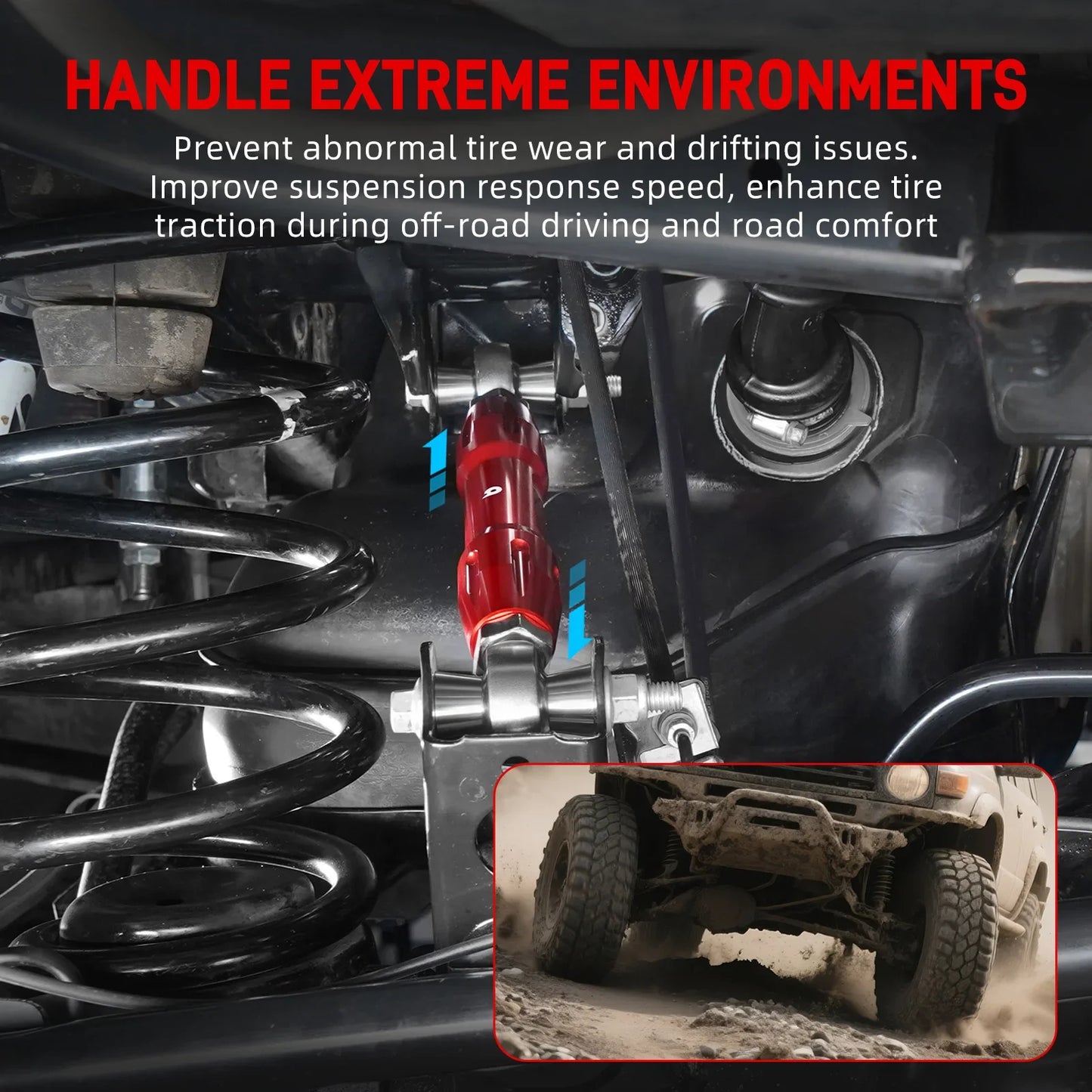 Toyota 4Runner Billet Aluminum Rear Upper Adjustable Control Arms 2010 - 2024 (On-Vehicle Adjustable -5mm / +20mm / Replaces 48710-60160)