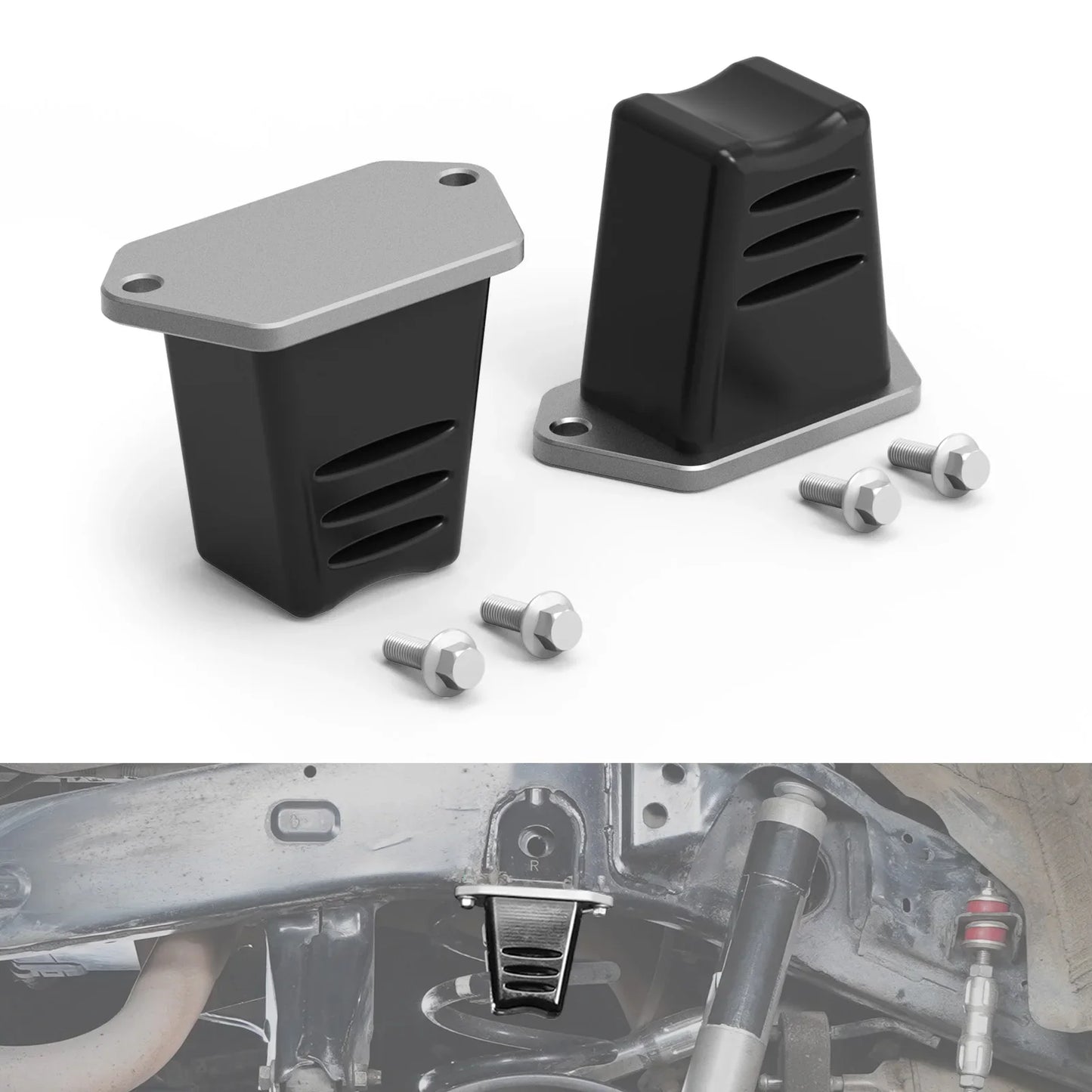Toyota 4Runner / FJ Cruiser Polyurethane Billet Aluminum Rear Suspension Bump Stops 30mm Extended 2003 - 2024