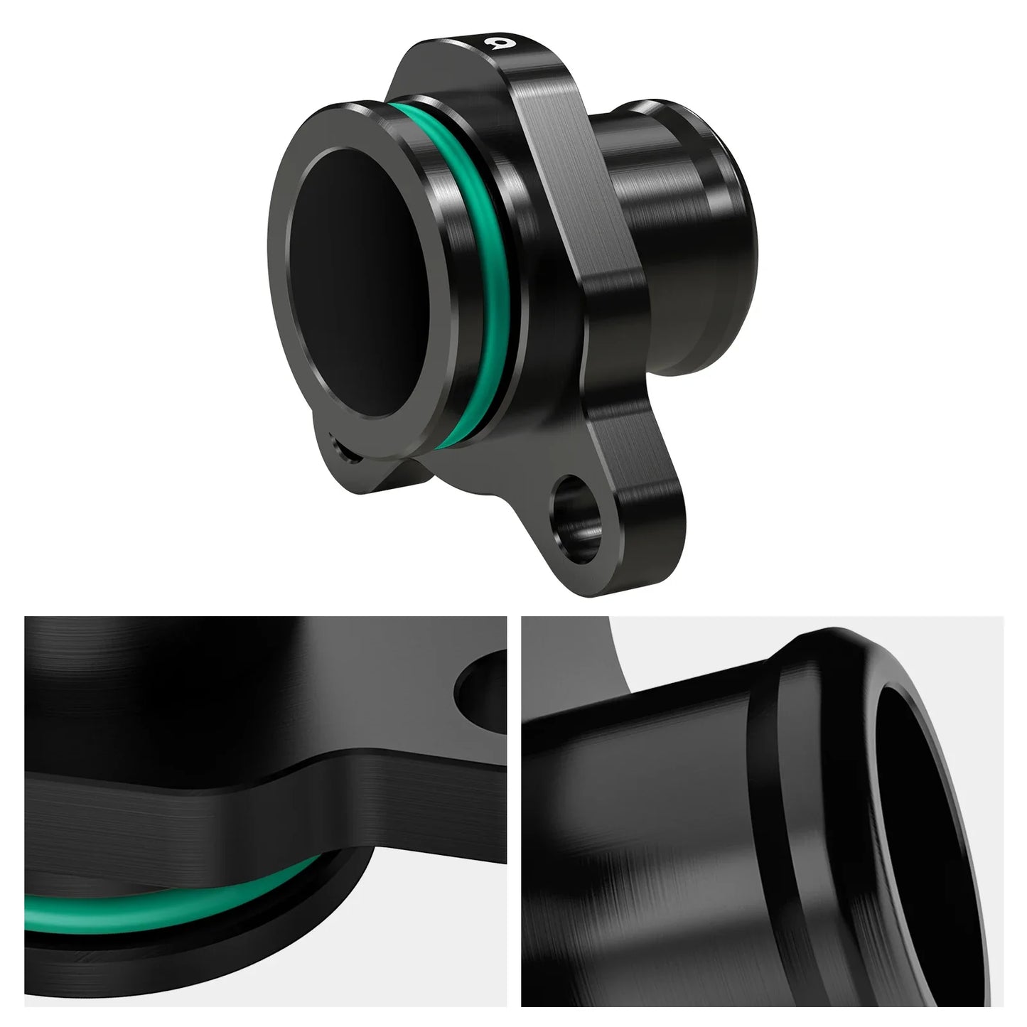 BMW N20 / N52 / N53 / N54 / N55 Engine Billet Aluminum Coolant Port Hose Fitting Upgrade for E70 / E84 / E87 / E90 / E92 / F10 / F20 / F22 / F25 / F30 / 1M / 135i / 335i / 535i / 740i / X1 / X3 / X5 / X6 / Z4 (Replaces 11537541992)
