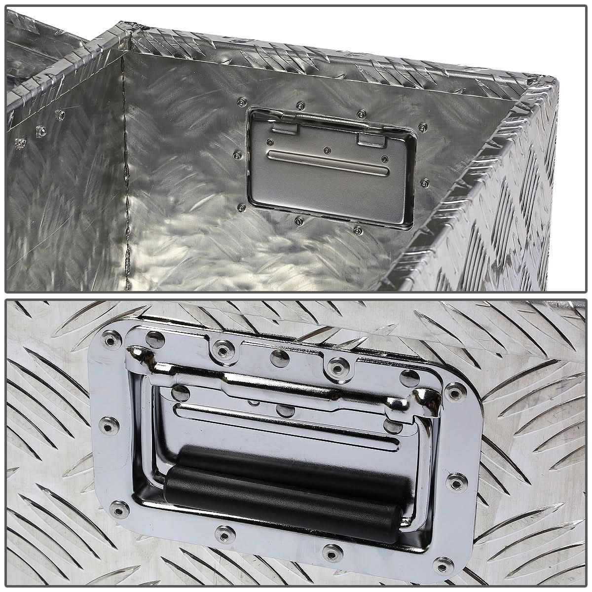 Universal Truck Trailer Tool Box w/ Lock & Key Aluminum 39x13x10